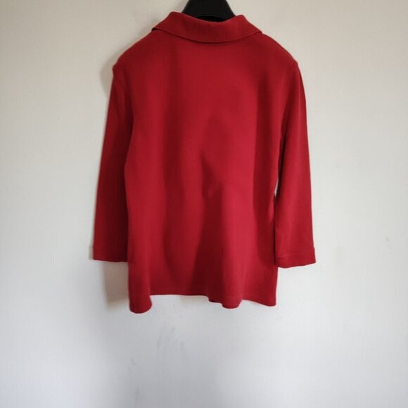 Ladies SZ M Tommy Hilfiger Three-Quarter Sleeve Polo - Picture 2 of 3